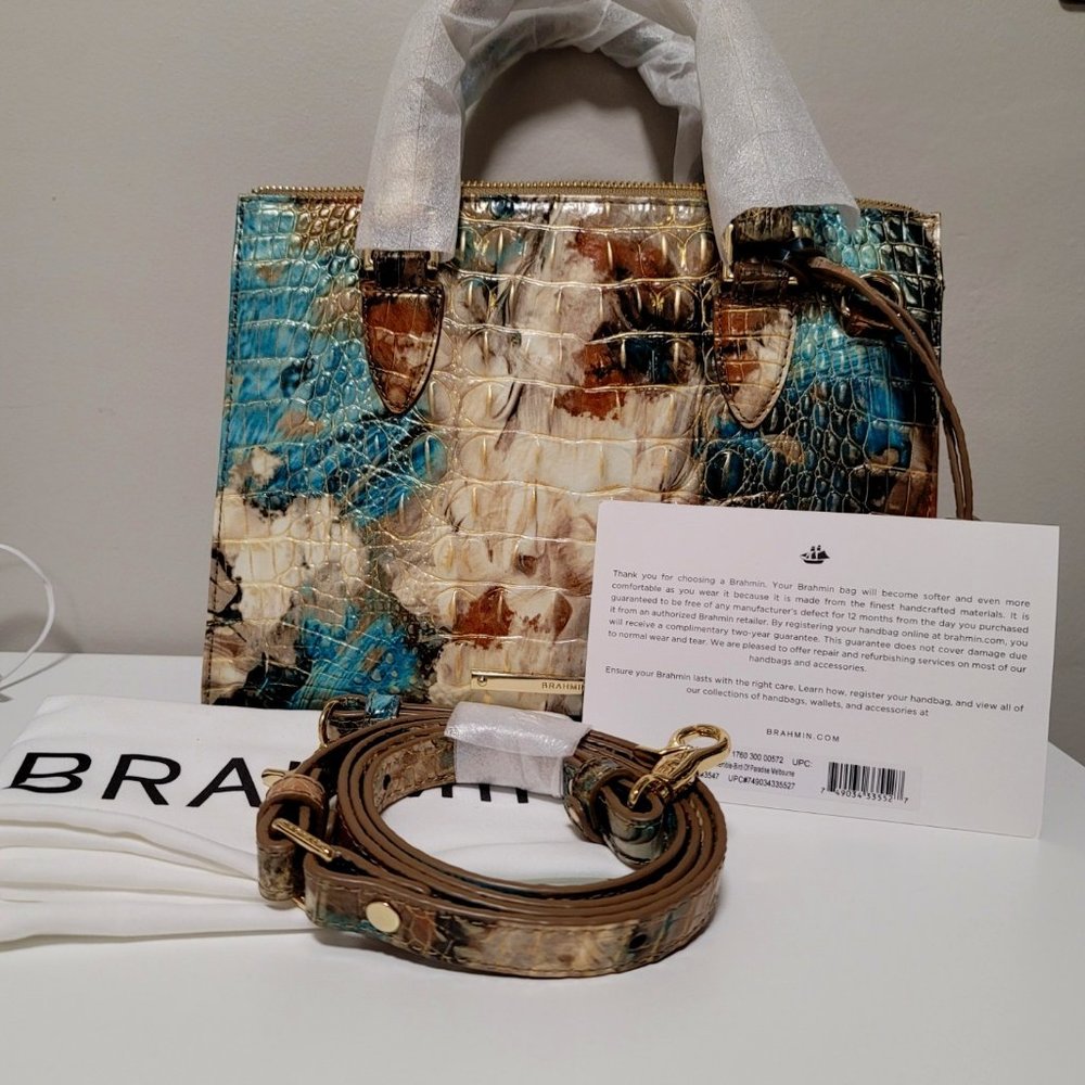 Brahmin NWT Bird of Paradise Anywhere Convertible